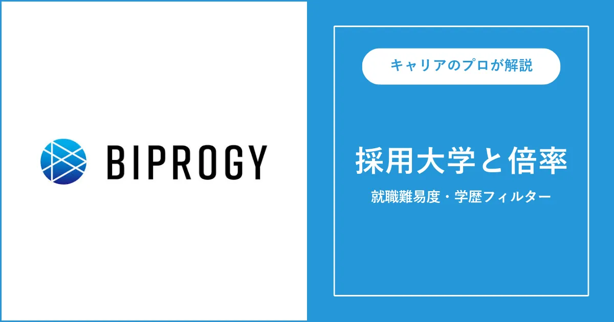 BIPROGYの採用大学・学歴フィルター・就職難易度・採用人数を解説