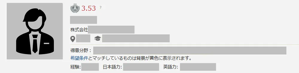 ビズリーチにおけるヘッドハンタースコアの見方